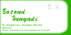 botond hunyadi business card